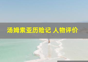 汤姆索亚历险记 人物评价